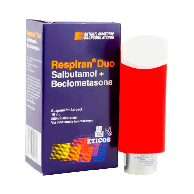 Respiran Duo - Salbutamol + Beclometasona -  Aerosol - Cont. 10 mL