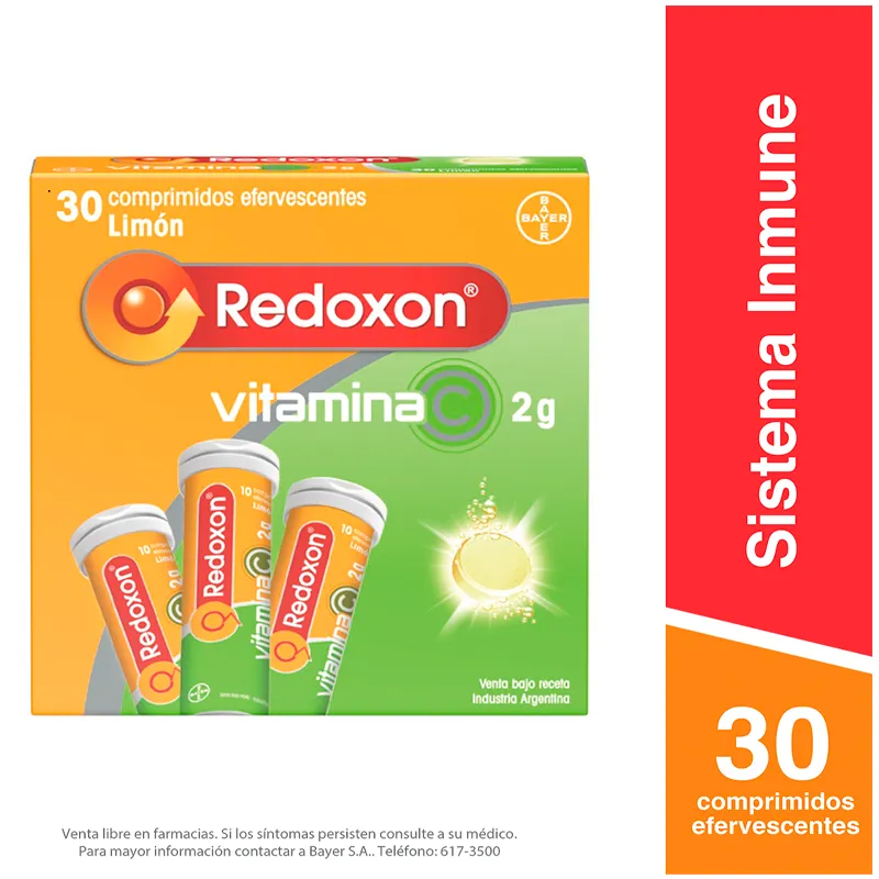 Redoxon Vitamina C 2 g Sabor Limón - Caja en 30 comprimidos efervescentes