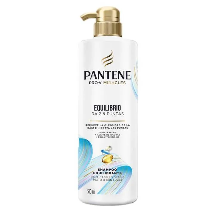 Shampoo Equilibrio Raíz Y Puntas Pantene Pro-V Miracles - 510 mL