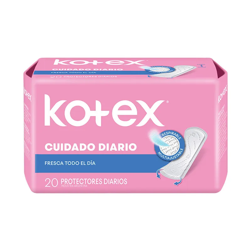 Protectores Diarios Multi Ajustables Kotex - Cont. 20 unidades