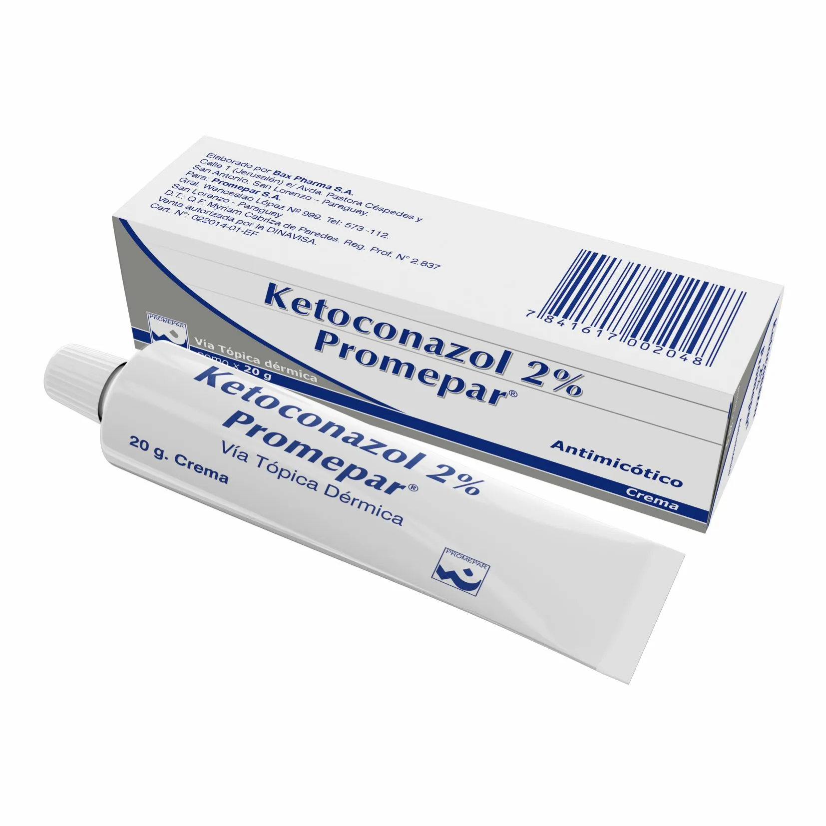 Ketoconazol 2% Promepar -  Cont. 20 gr.