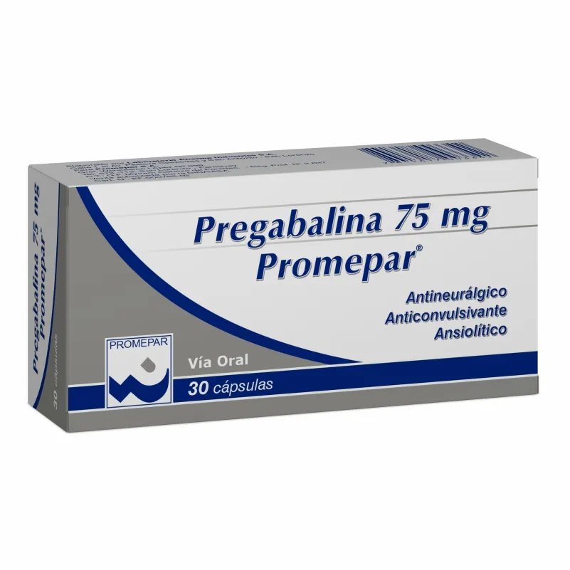 Pregabalina Promepar 75 mg - Cont. 30 Capsulas