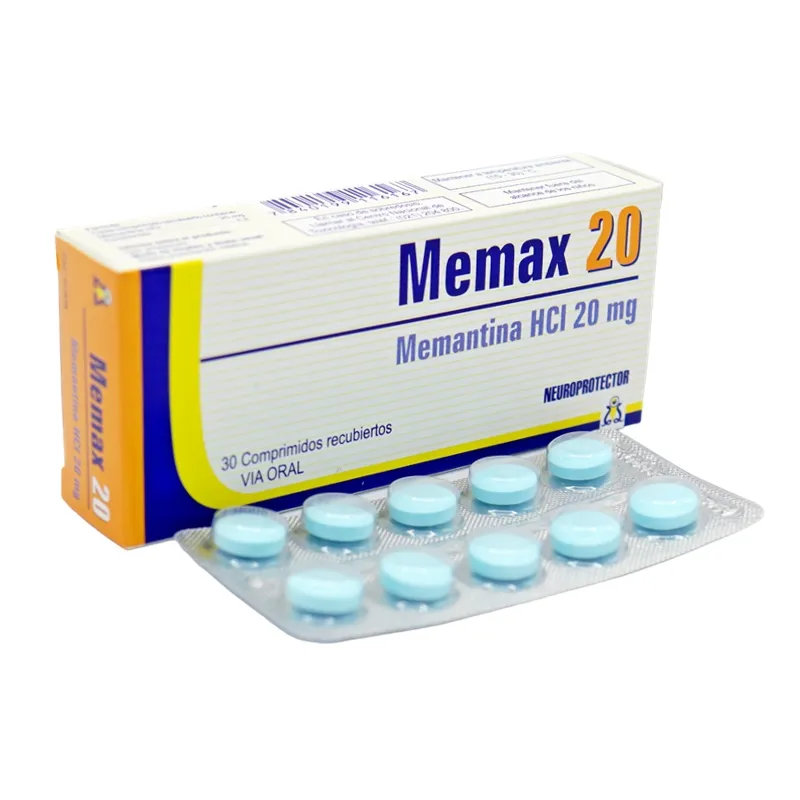 Memax Memantina HCI 20 mg - Cont. 30 Comprimidos Recubiertos