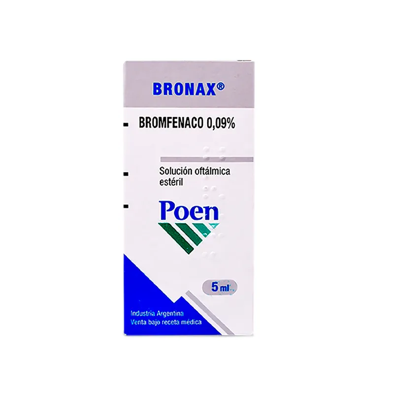 Bronax Bromfenaco 0,09% - Solución Oftálmica Esteril de 5 mL