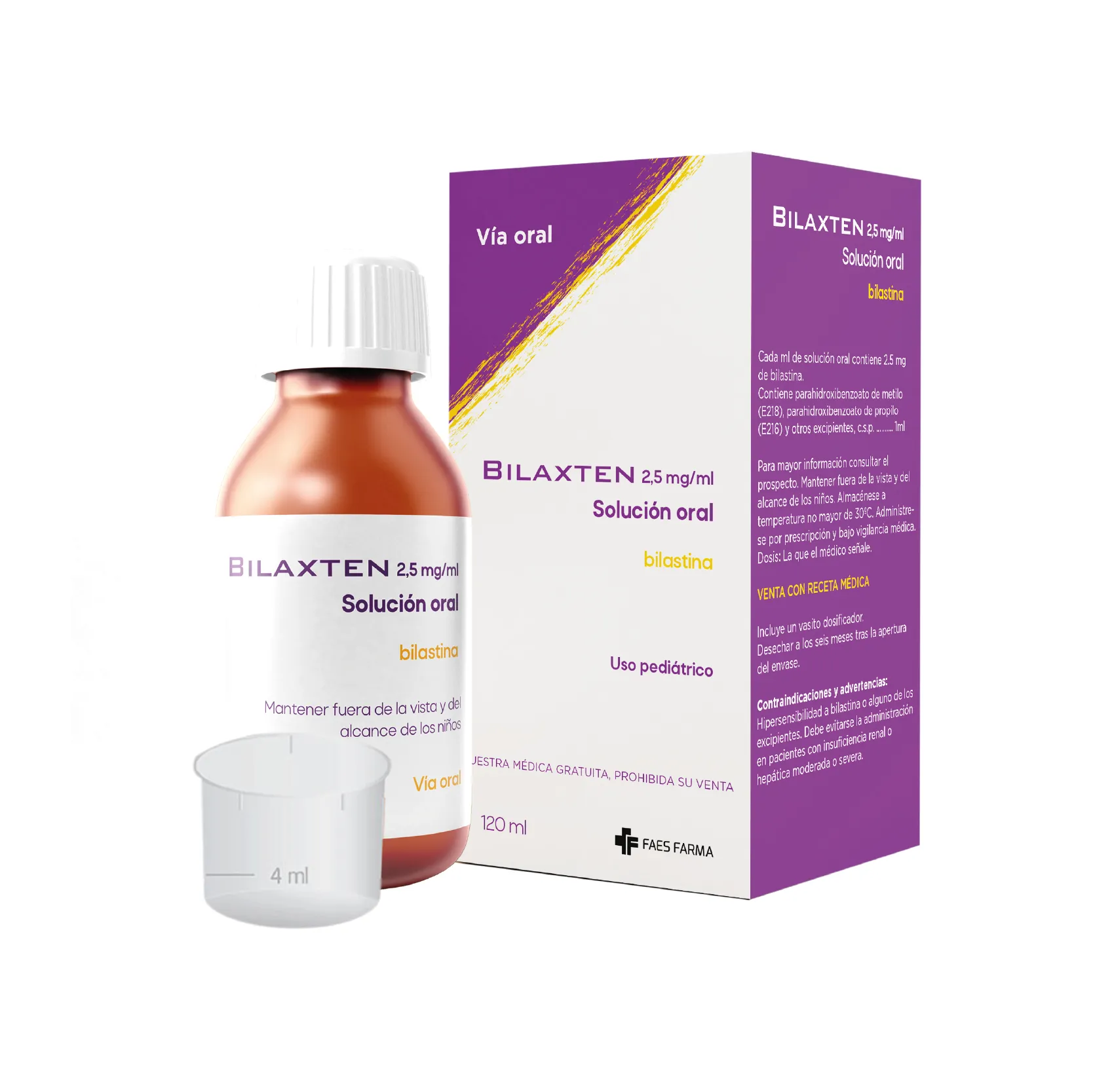 Bilaxten Pediatrico - Solución Oral -  120 ml.