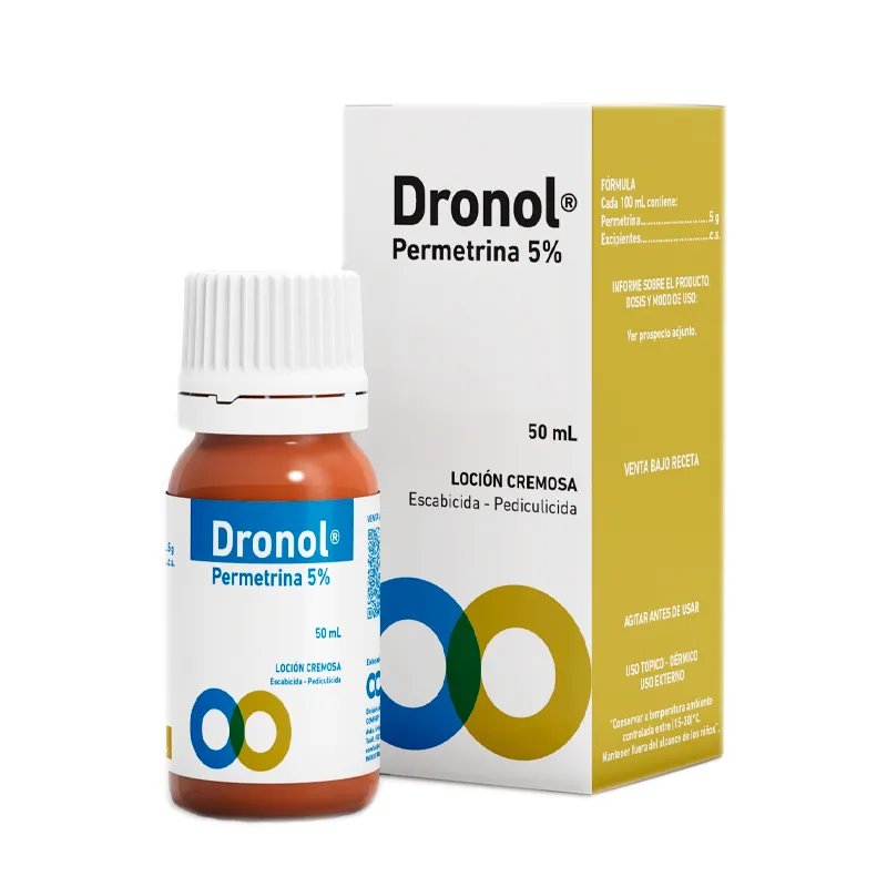 Dronol Permetrina 5% - Loción Cremosa 50 mL. | Punto Farma