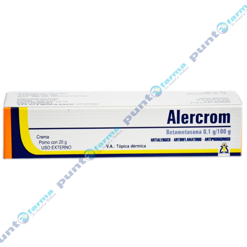 Alercrom Betametasona 0,1 g 100 g - Pomo de 20 gr