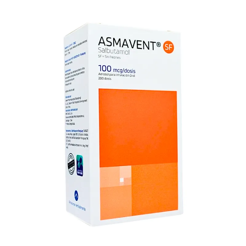Asmavent Mintlab SF 100 mg - Cont. de 200 Dosis