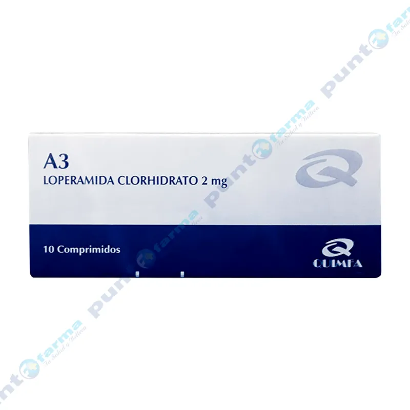 A3 Loperamida Clorhidrato  - Caja de 10 comprimidos