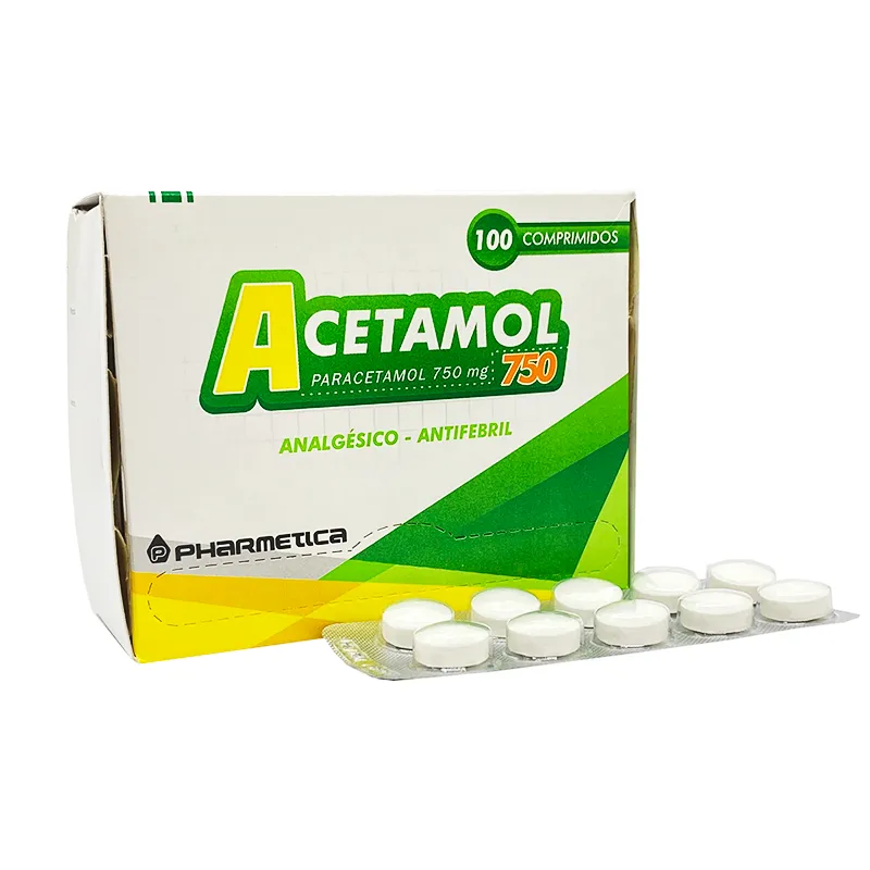Acetamol 750 Paracetamol - Caja por 100 Comprimidos