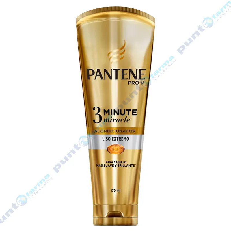 Acondicionador Diario 3 Minute Miracle Liso Extremo Pantene Pro- V - 170 mL