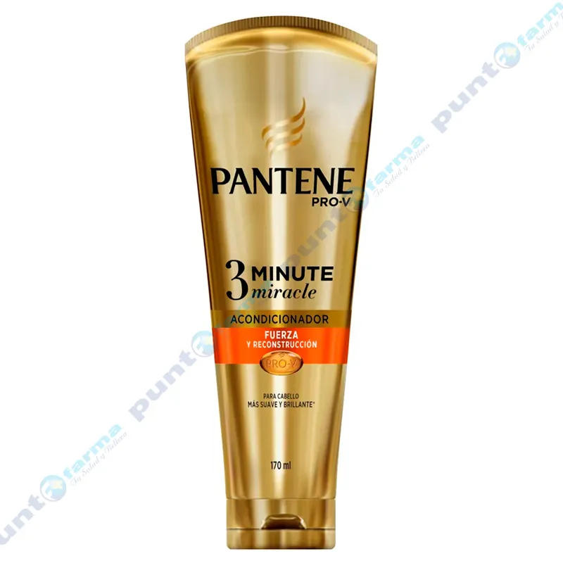 Acondicionador Pantene Pro-V 3 Minute Miracle Fuerza y Reconstrucción - 170mL