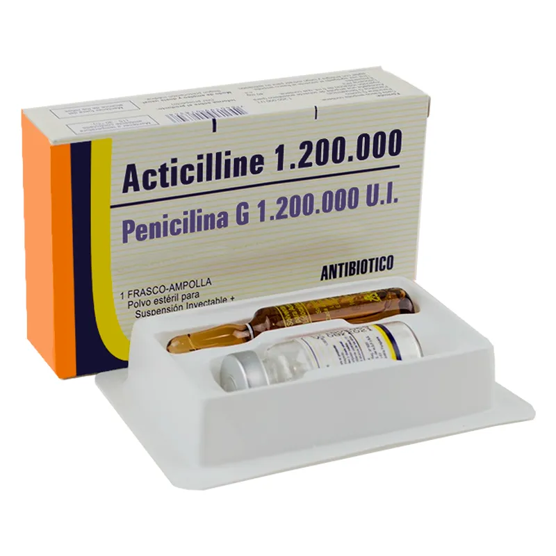 Acticilline 1.200.000 Penicilina G 1.200.000 U.I. - 1 Frasco ampolla 1 Ampolla solvente I.M.