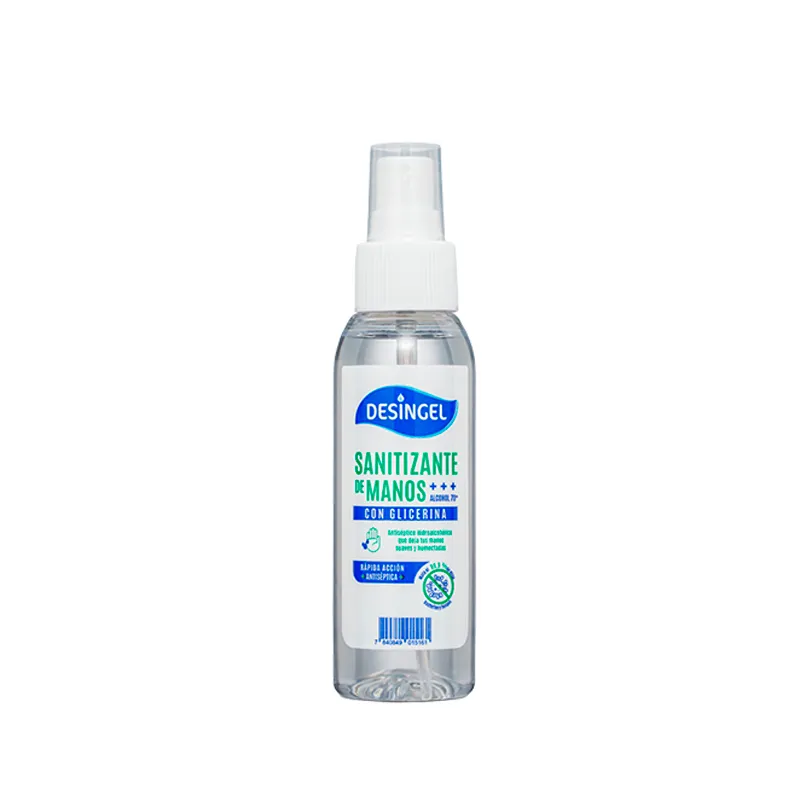 Alcohol Sanitizante de Manos 70% con Glicerina - 100mL