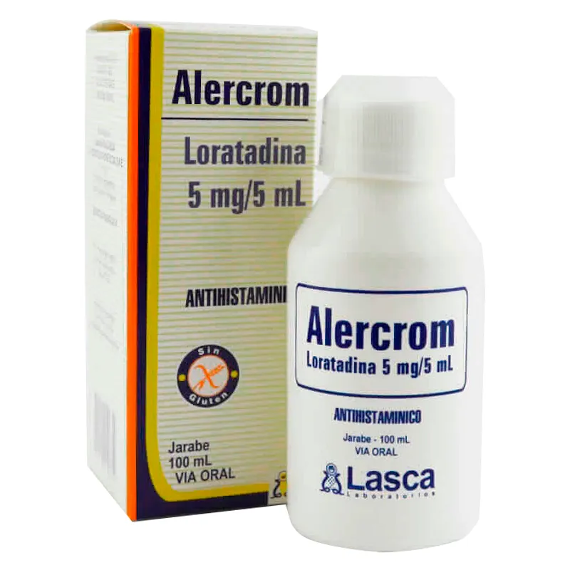 Alercrom Loratadina 5 mg/5 mL - Jarabe 100mL