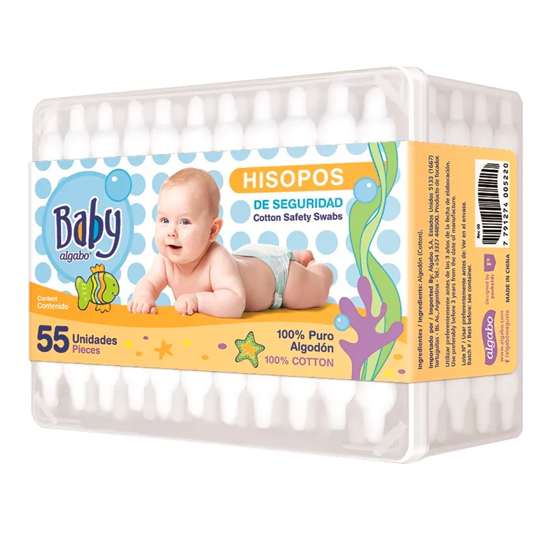 Hisopos Algabo Baby - Cont. 55 unidades