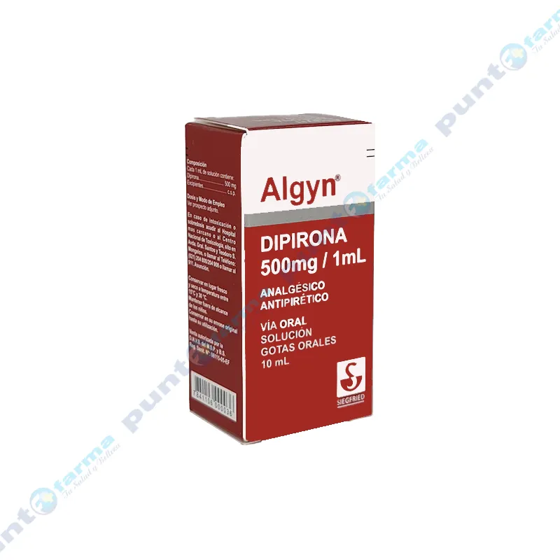 Algyn Dipirona 500 mg/1 mL - Cont. 10 mL