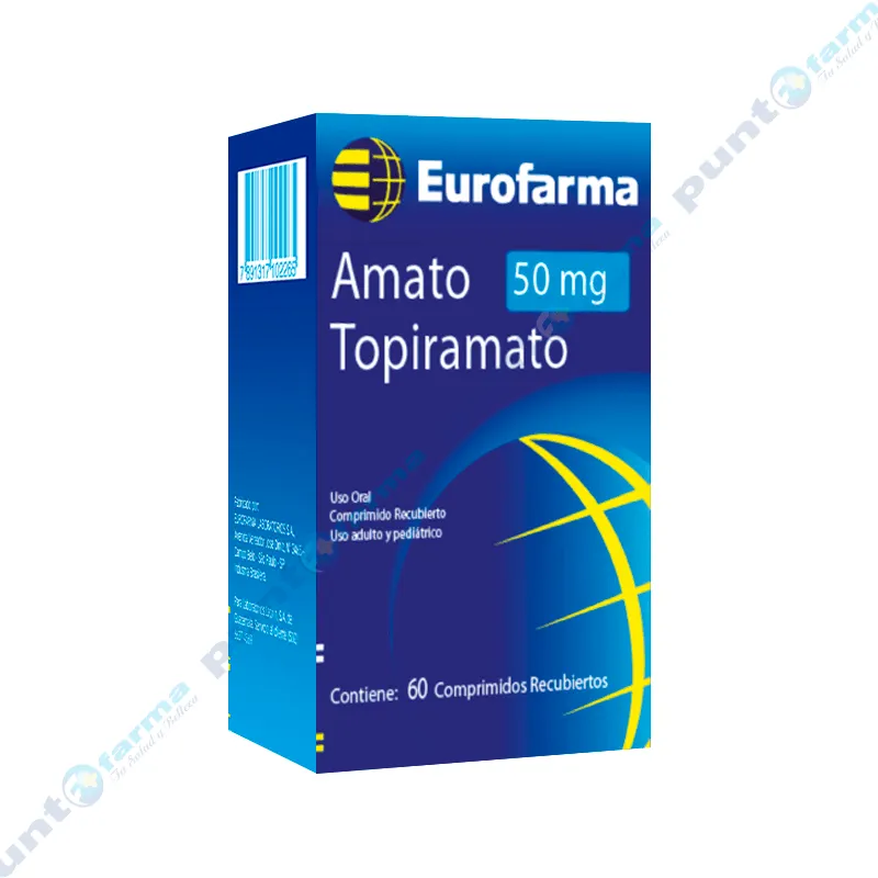 Amato Topiramato 50mg - Caja de 60 comprimidos