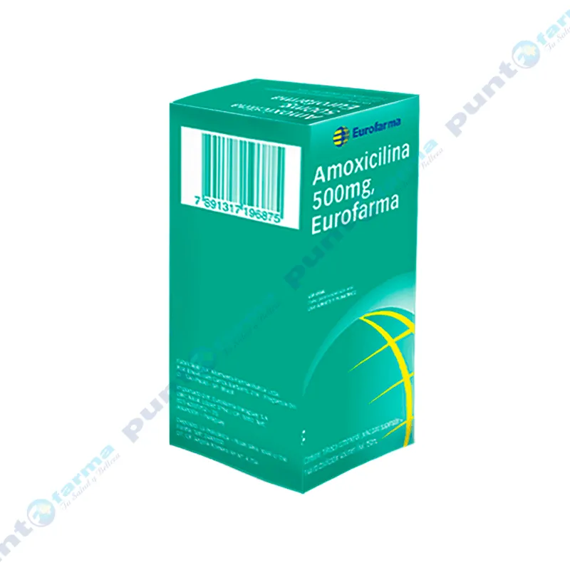 Amoxicilina 500 mg Eurofarma - Suspension de 150 mL.