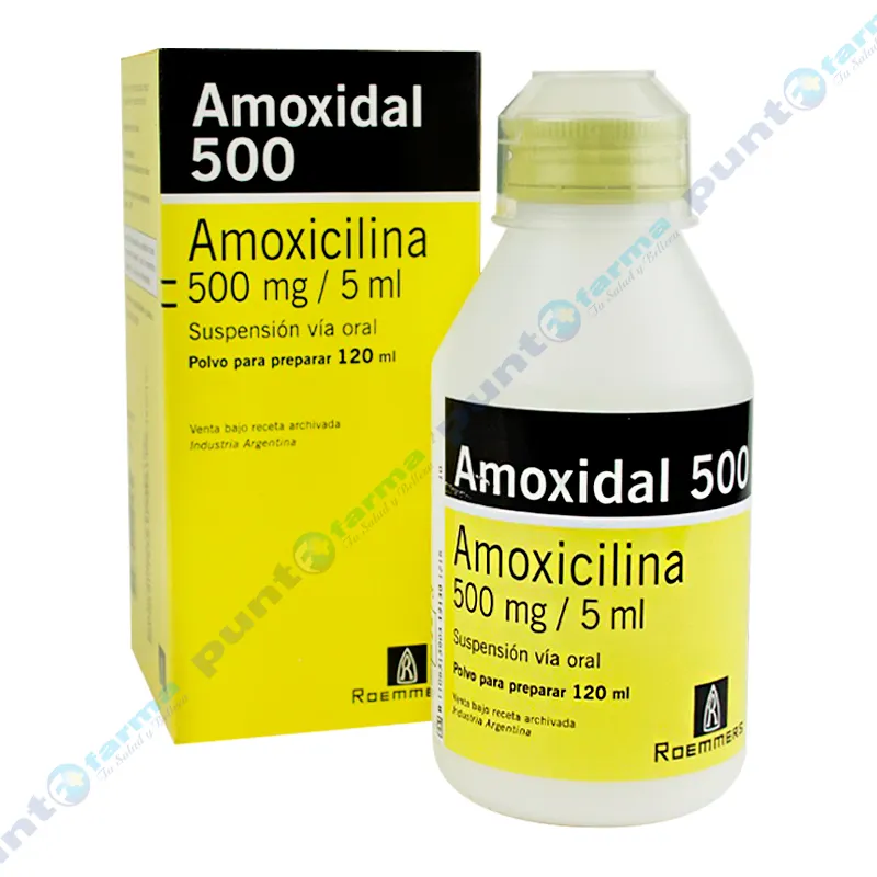 Amoxidal 500 - Polvo para preparar 120 mL