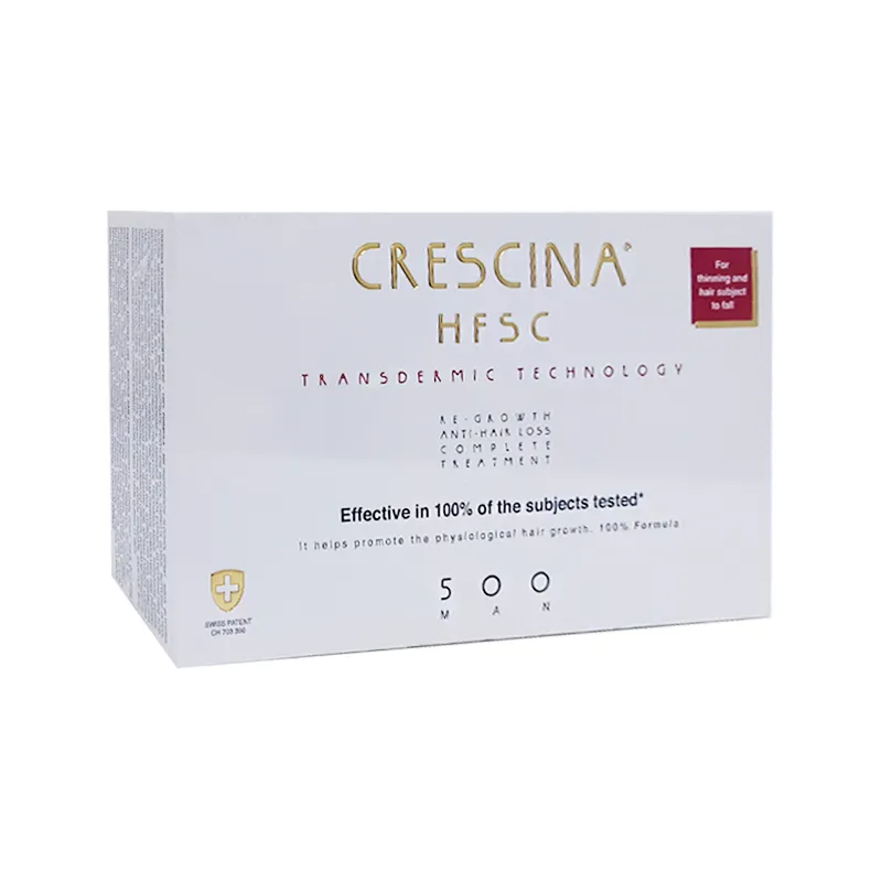 Ampolla Tratamiento Completo HSFC 500 Man Crescina - Cont 20 ampollas de 3,5 mL