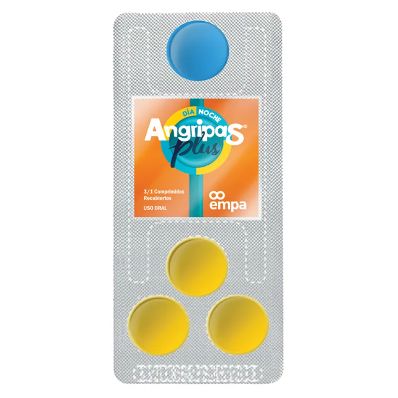 Angripas plus día y noche - Blister de 4 Comprimidos recubiertos.