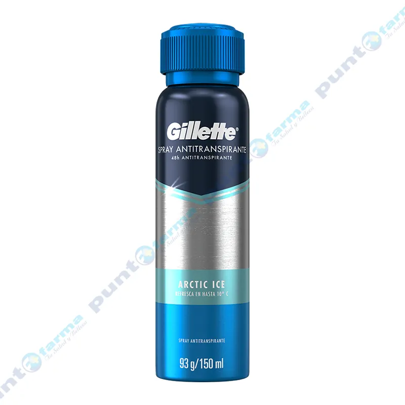 Antitranspirante Aerosol Artic Ice Gillette - 150 mL