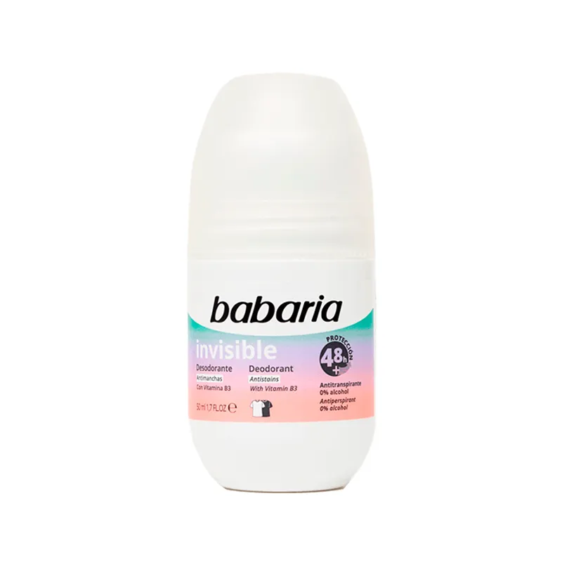 Antitranspirante Invisible Antimanchas + Vitamina B3 Babaria - 50mL