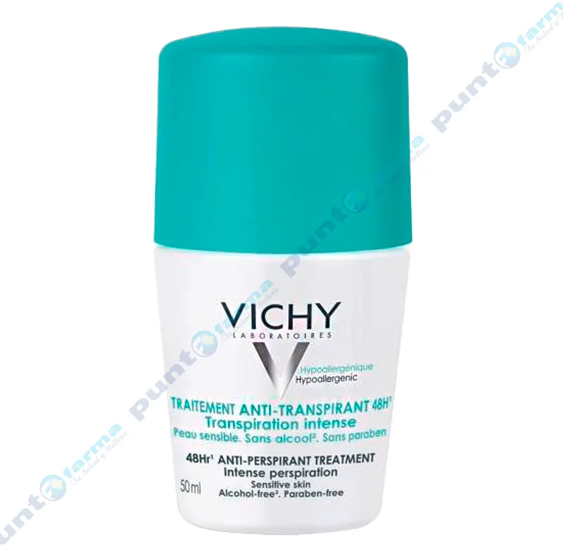 Antitranspirante Roll-On Deo 48 Hs Mineral Roll Vichy - 50 mL