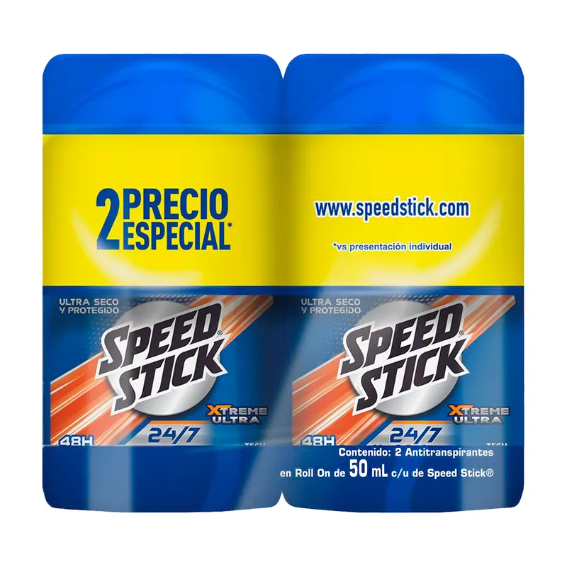 Antitranspirante Speed Stick Ultra Roll - 2 unidades