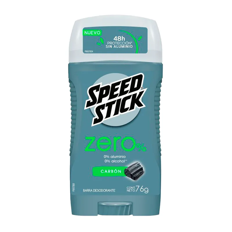 Antitranspirante en Barra Zero Carbón Speed Stick - 76  gr. 
