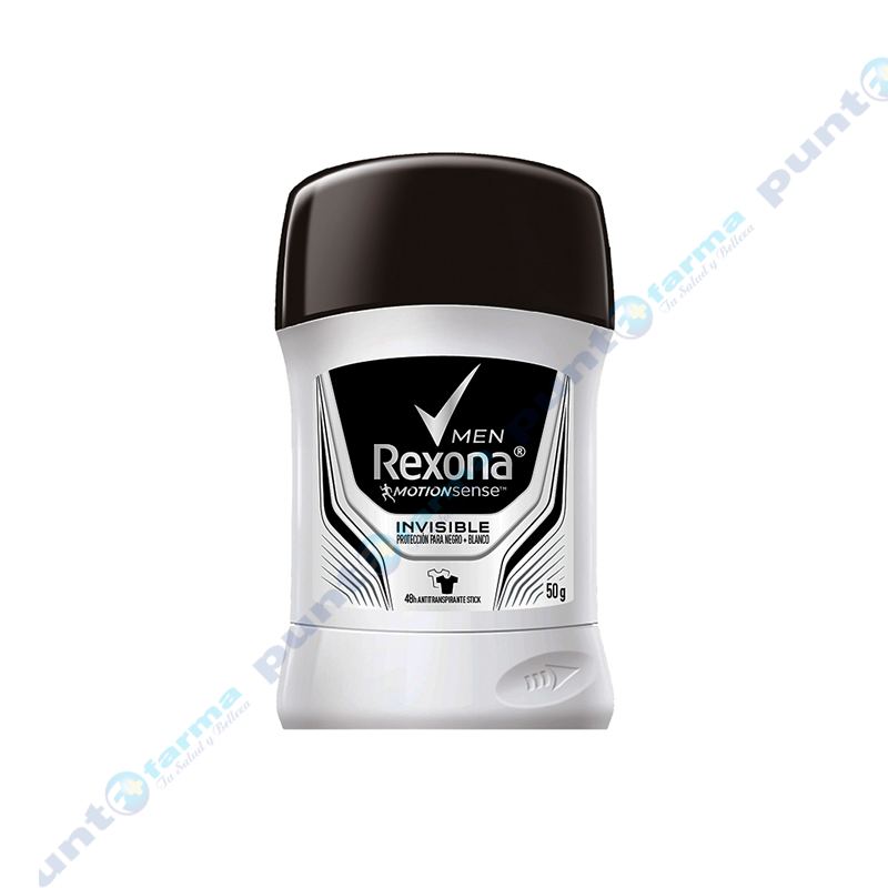 Punto Farma | Antitranspirante En Barra Stick Invisible Men Rexona - 50gr