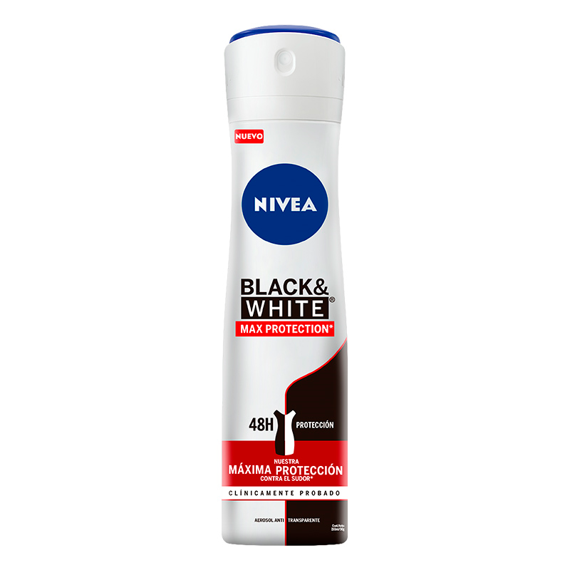 Antitraspirante Nivea Deo Spray B&W Max Protection Fem - 150mL | Punto ...