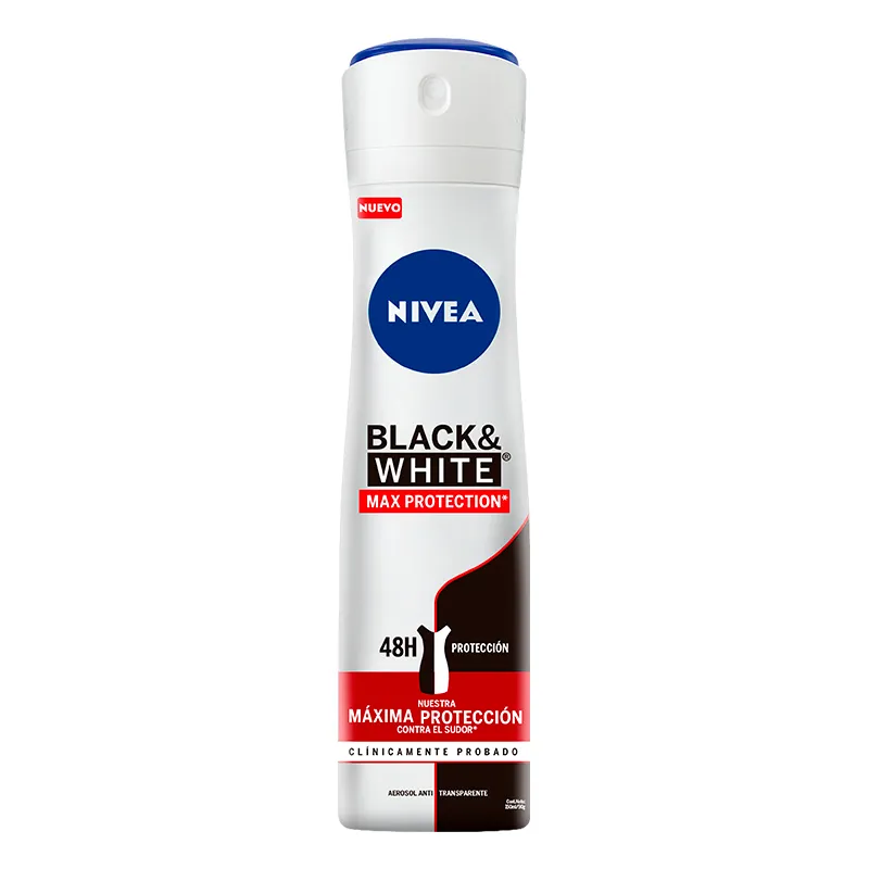 Antitraspirante Nivea Deo Spray B&W Max Protection Fem - 150mL