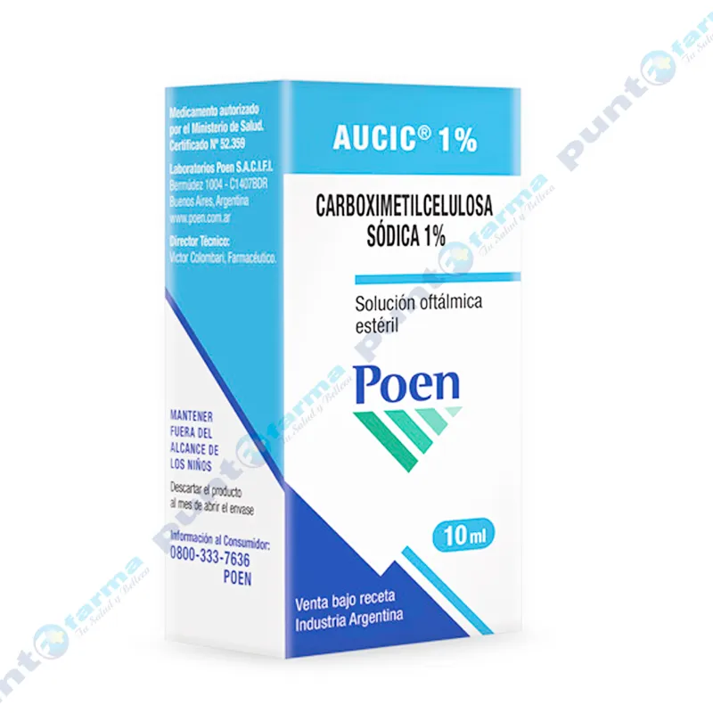 Aucic 1% Carboximetilcelulosa Sódica 1% - Cont. 10 mL