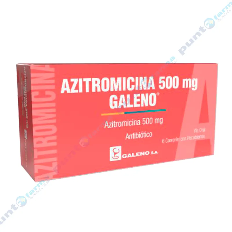 Azitromicina 500 mg - Caja de 6 comprimidos recubiertos