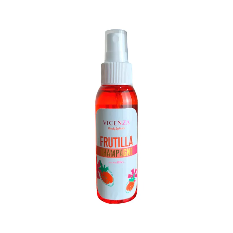 Body Splash Frutilla Champagne Vicenza - 100 mL.