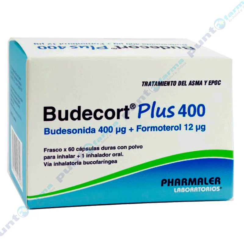 Budecort plus 400 - Caja de 60 cápsulas