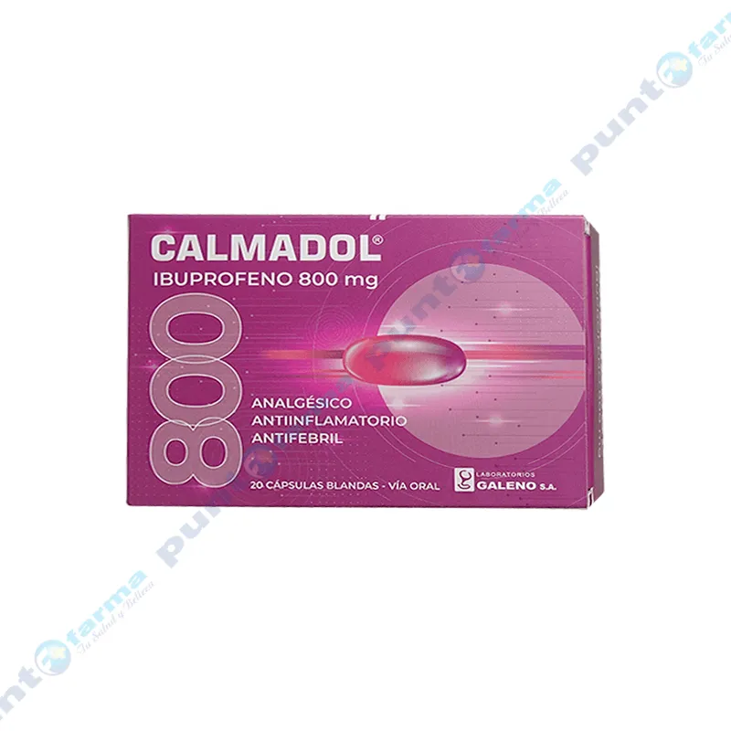 Calmadol 800 mg Ibuprofeno - Caja de 20 cápsulas