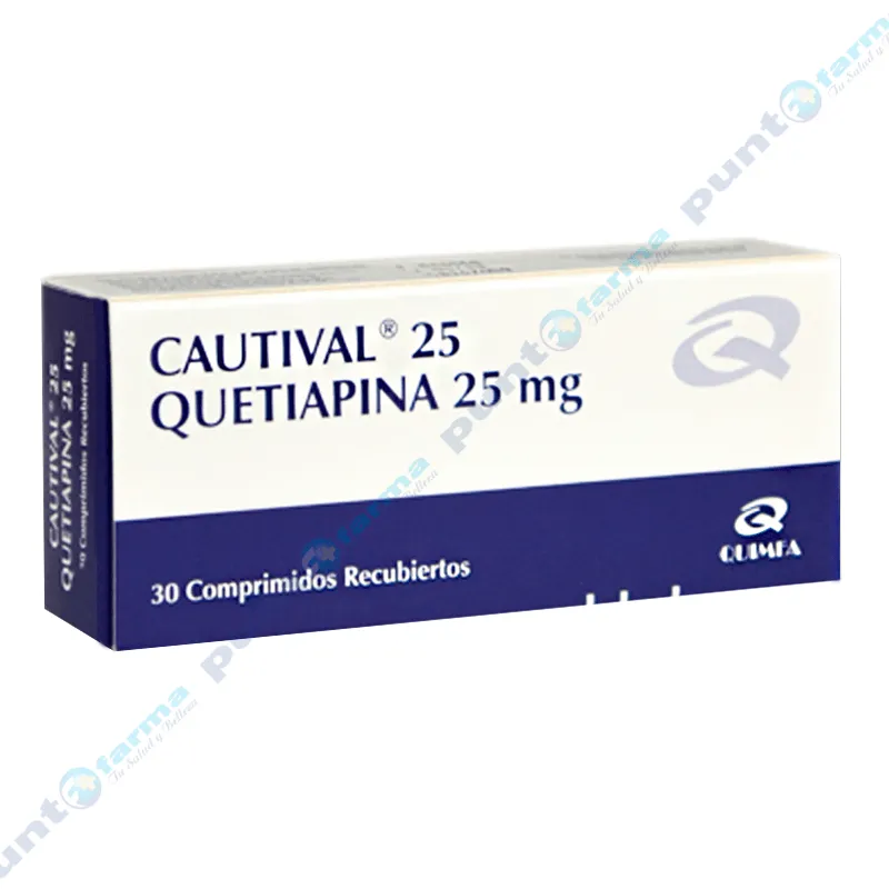 Cautival Quetiapina 25 Mg Caja De 30 Comprimidos Recubiertos Punto Farma