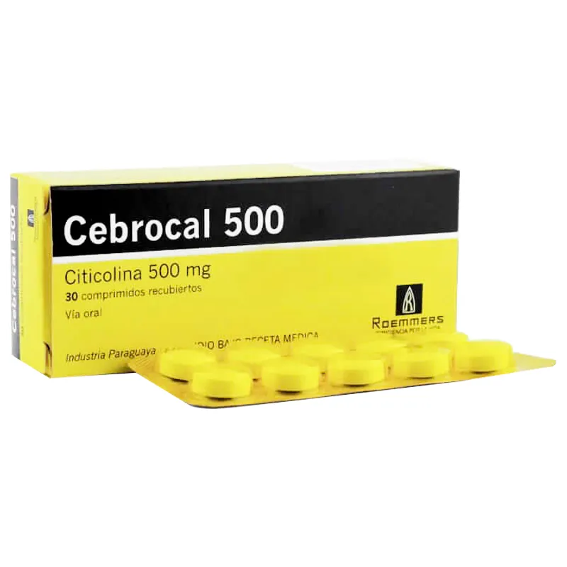 Cebrocal 500 Citicolina 500mg - Caja de 30 comprimidos