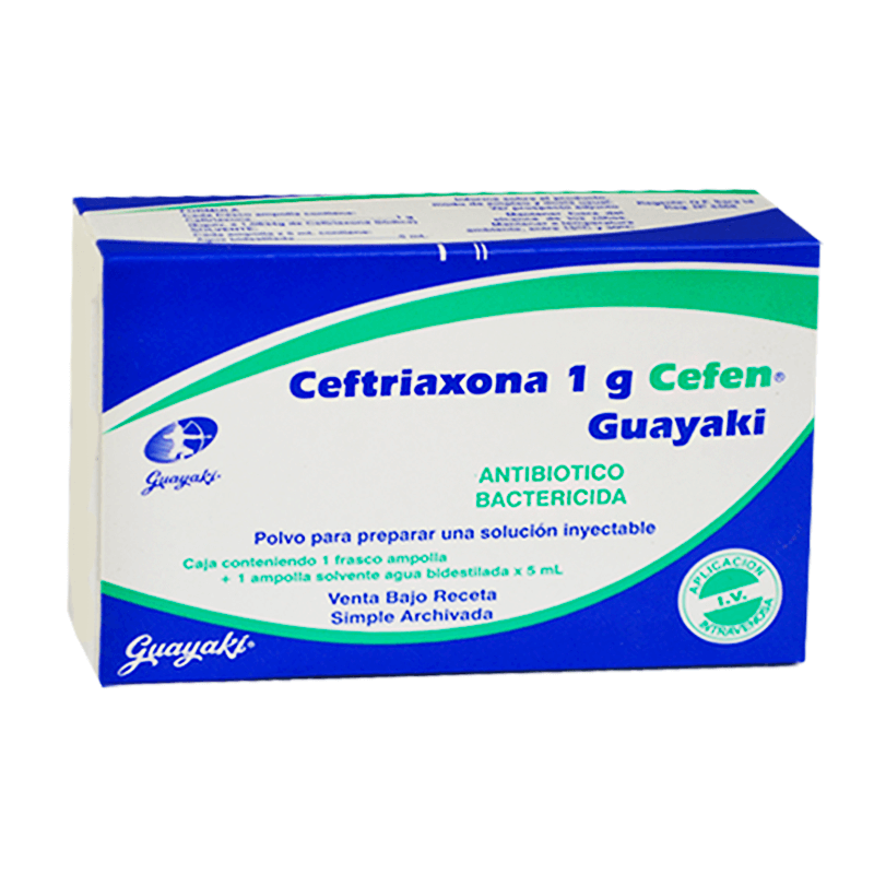 Ceftriaxona Cefen 1 G Cont 1 Ampolla Punto Farma