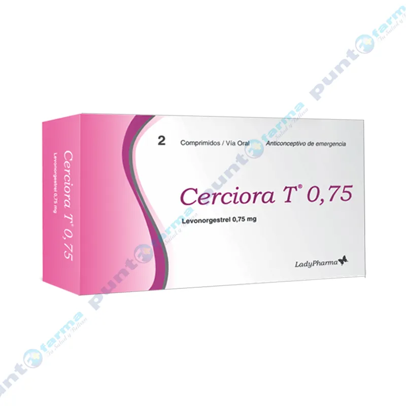 Cerciora T 0,75 Levonorgestrel 0,75 mg - Caja de 2 comprimidos