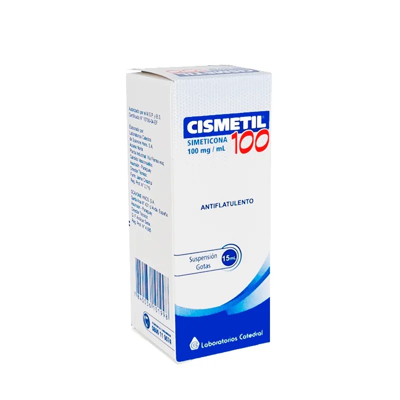 Cismetil Simeticona 100 mg/mL Suspensión gotas -  Cont. 15 mL