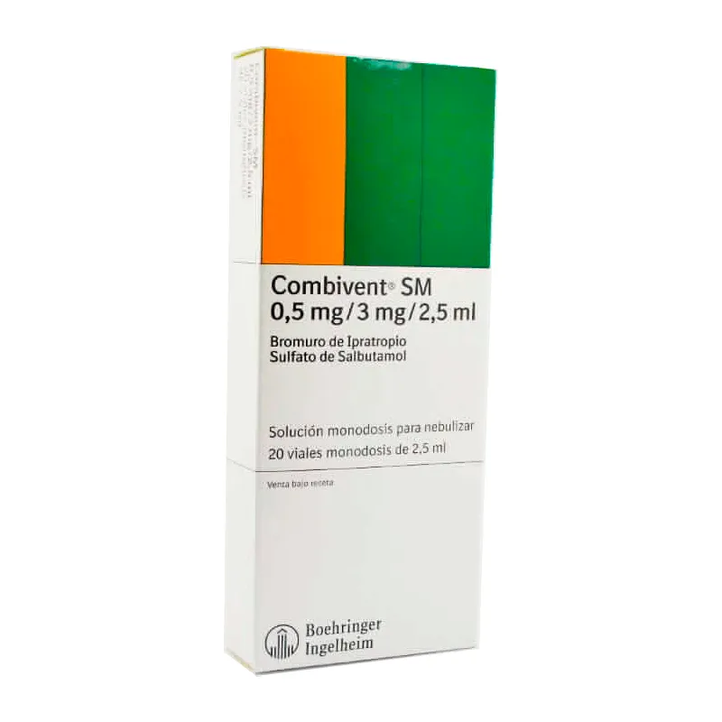 Combivent SM 0,5mg/3mg/2,5ml - 20 viales monodosis de 2,5ml