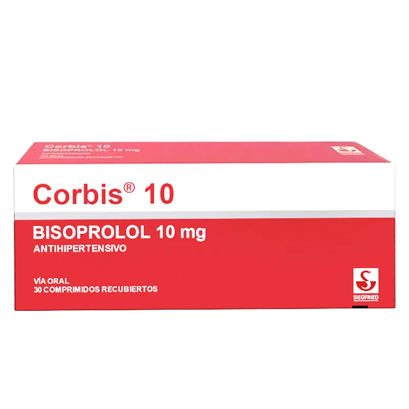 Corbis 10 Bisoprolol 10 mg - Caja de 30 comprimidos recubiertos