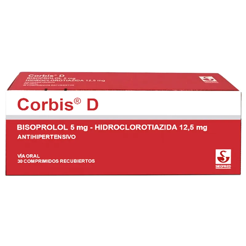 Corbis D Bisoprolol 5 mg - Caja de 30 comprimidos recubiertos