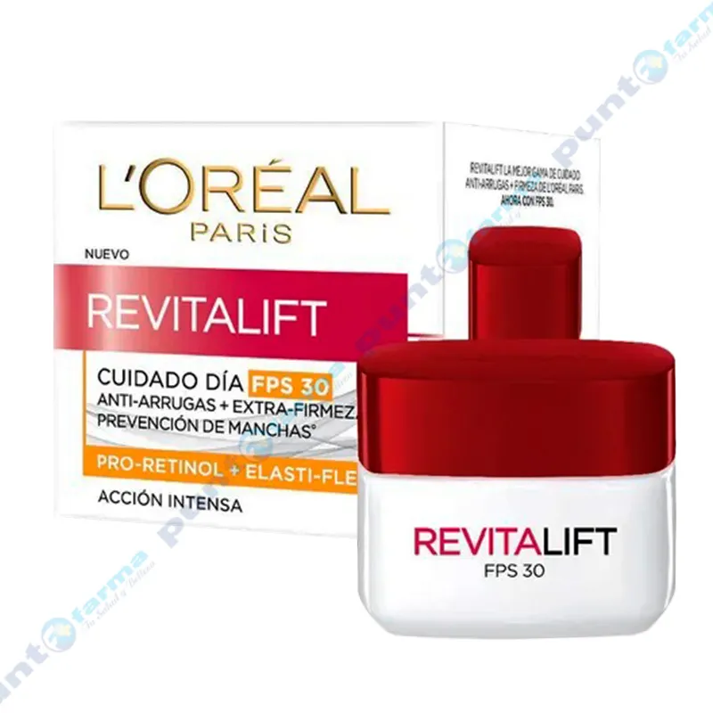 Crema Acción Intensa Día Revitalift SPF 30 L'Oreal - 50 mL