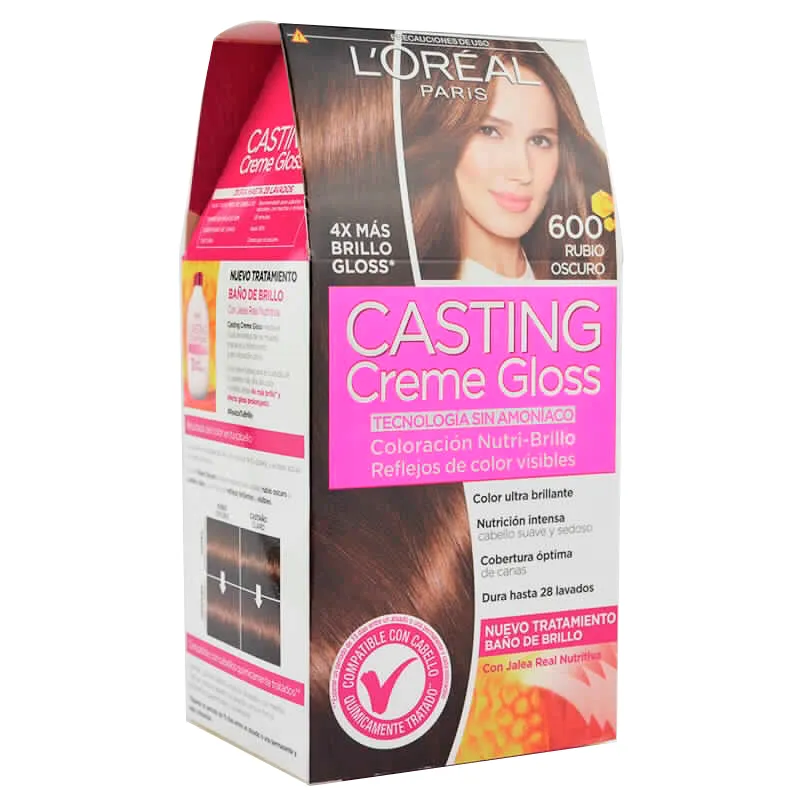Crema Color L´oreal Paris Casting Creme Gloss 600 Rubio Oscuro