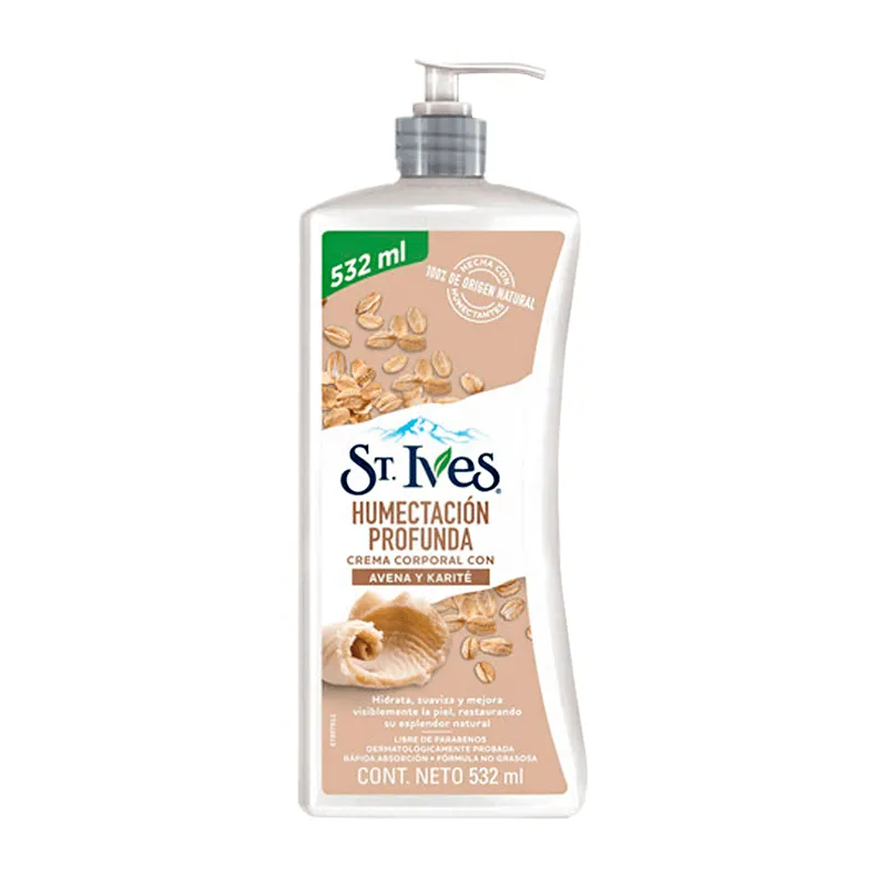 Crema Corporal Humectación Profunda Avena Y Karité St Ives 532 Ml Punto Farma 5964